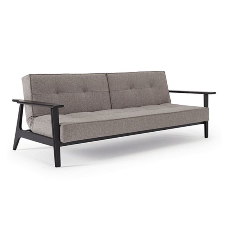 Innovation Living Frej Sofa Black Lacquered  Mixed Dance Grey