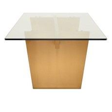 Nuevo Living Aiden Dining Table Brushed Gold