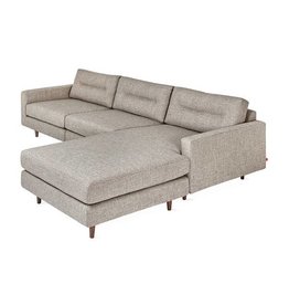 Gus Modern Logan Bi-Sectional (Wood Base)