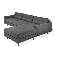 Gus Modern Logan Bi-Sectional (Wood Base)