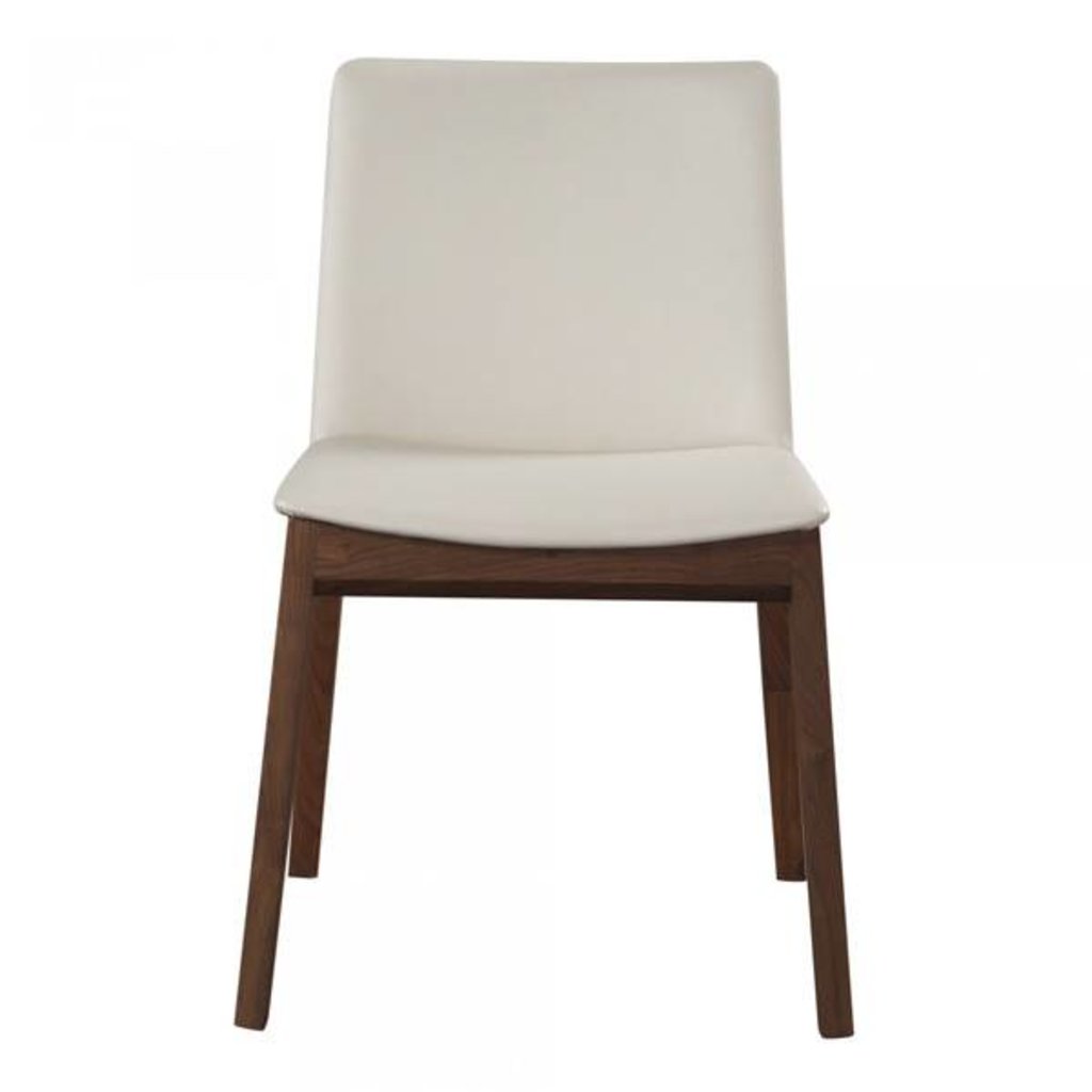 Moe's Home Collection Deco Dining Chair White Pvc-Pair M2