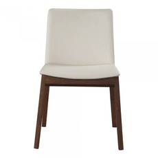 Moe's Home Collection Deco Dining Chair White Pvc-Pair M2
