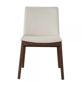 Moe's Home Collection Deco Dining Chair White Pvc-Pair M2
