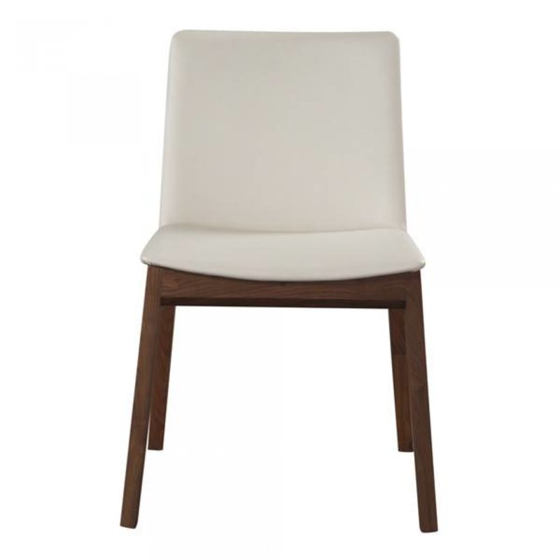 Moe's Home Collection Deco Dining Chair White Pvc-Pair M2