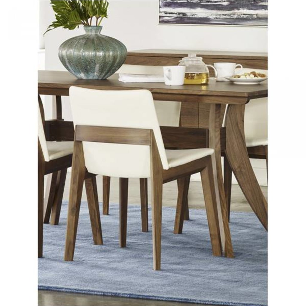 Moe's Home Collection Deco Dining Chair White Pvc-Pair M2