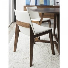 Moe's Home Collection Deco Dining Chair White Pvc-Pair M2