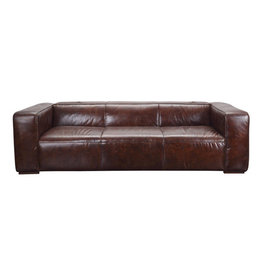 Moe's Home Collection Bolton Sofa Cappuccino Brown Leather