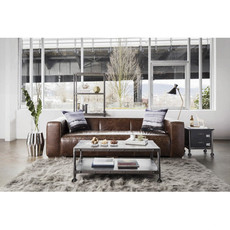 Moe's Home Collection Bolton Sofa Cappuccino Brown Leather