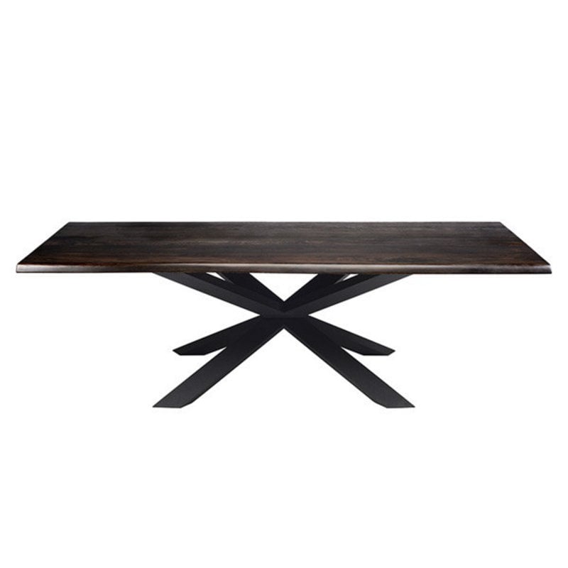 Nuevo Living Couture Dining Table Seared Oak Top