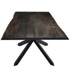 Nuevo Living Couture Dining Table Seared Oak Top