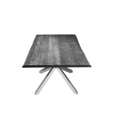 Nuevo Living Couture Dining Table Oxidized Grey Top