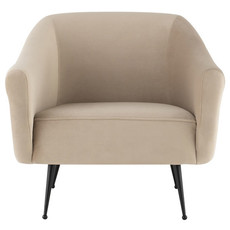 Nuevo Living Lucie Occasional Chair Nude Velvet
