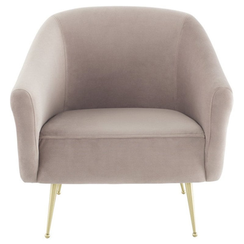 Nuevo Living Lucie Occasional Chair Blush Velvet