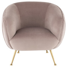 Nuevo Living Sofia Occasional Chair Blush Velvet