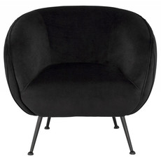 Nuevo Living Sofia Occasional Chair Black Velvet