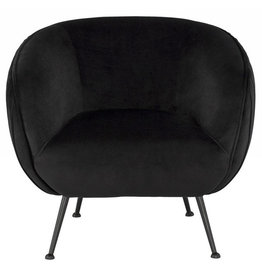 Nuevo Living Sofia Occasional Chair Black Velvet