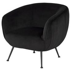 Nuevo Living Sofia Occasional Chair Black Velvet