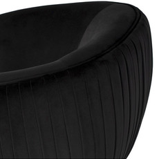 Nuevo Living Sofia Occasional Chair Black Velvet