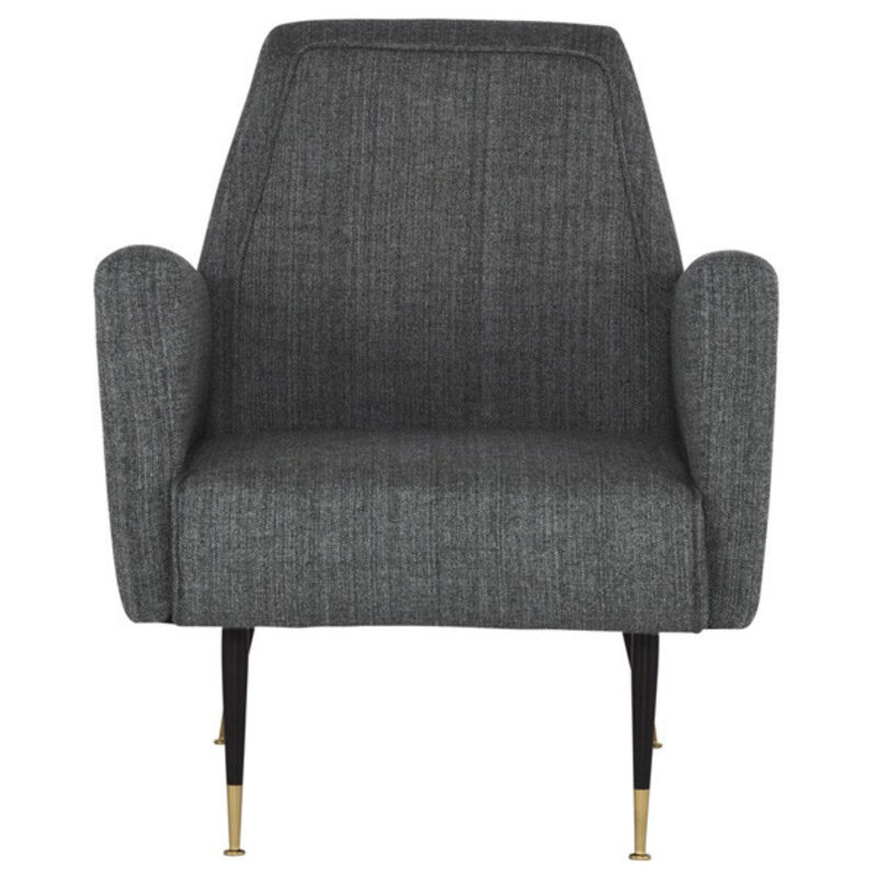 Vanessa Occasional Chair Grey Tweed Fabric