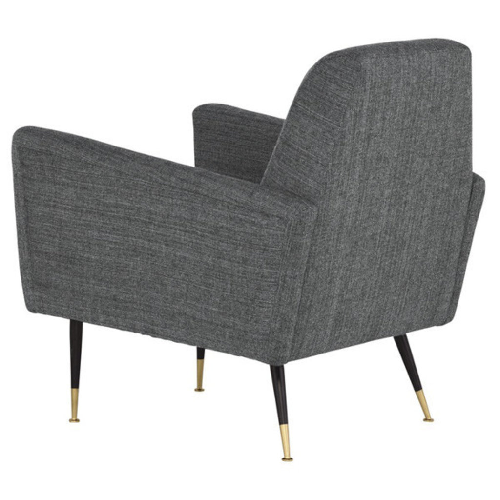 Vanessa Occasional Chair Grey Tweed Fabric