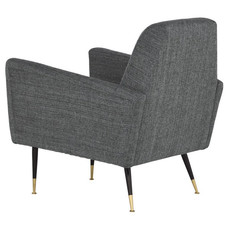 Vanessa Occasional Chair Grey Tweed Fabric
