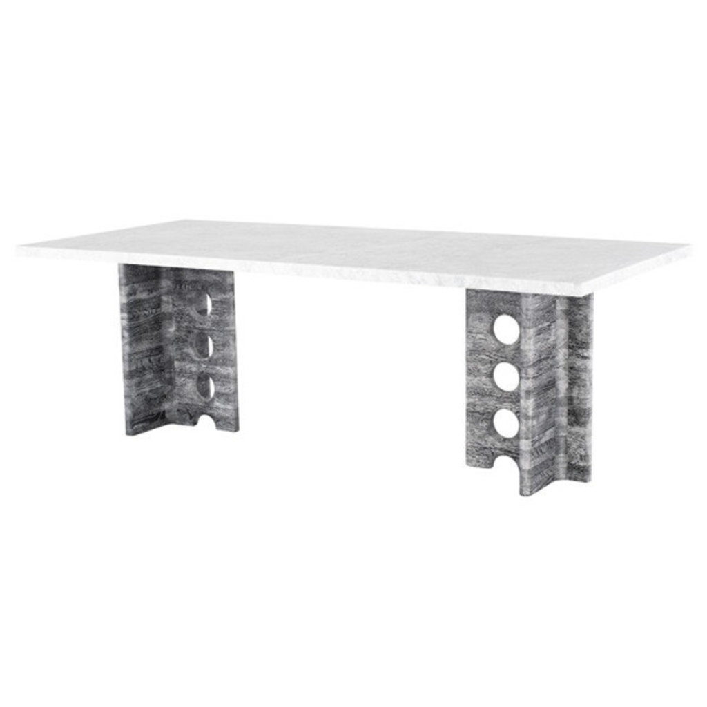 Nuevo Living Foundry Dining  Table White