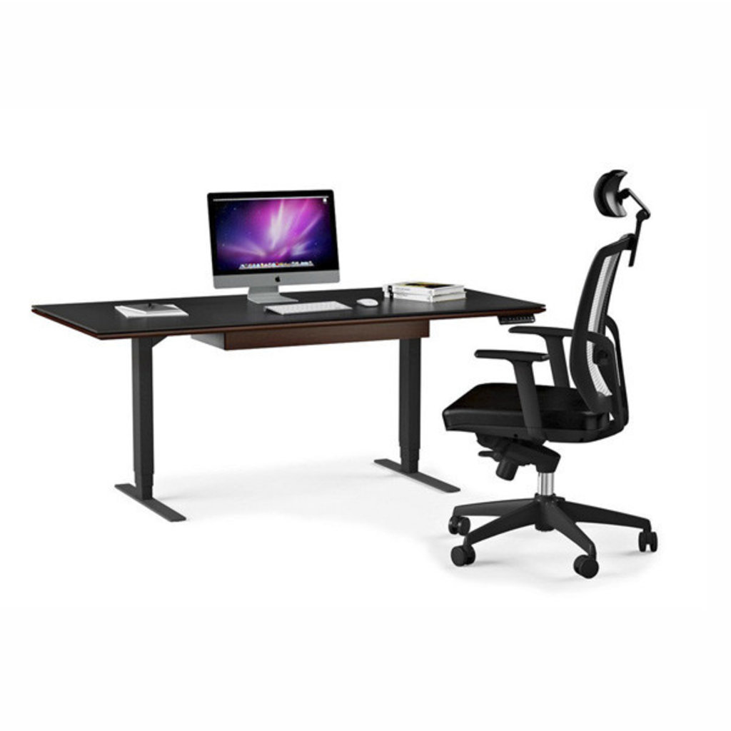 BDI Sequel Large Lift Desk Chocolate Walnut