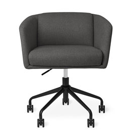 Gus Modern Radius Chair Black Powder Coat/Stockholm Graphite