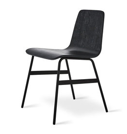 Gus Modern Lecture Dining Chair Ash Black