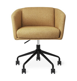 Gus Modern Radius Chair Black Powder Coat Stockholm Camel