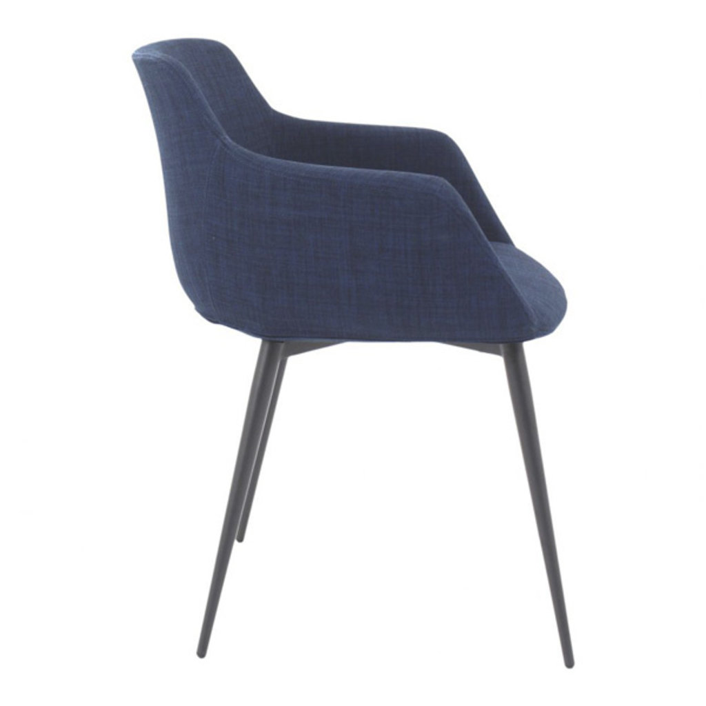 Moe's Home Collection Ronda Arm Chair Blue-M2