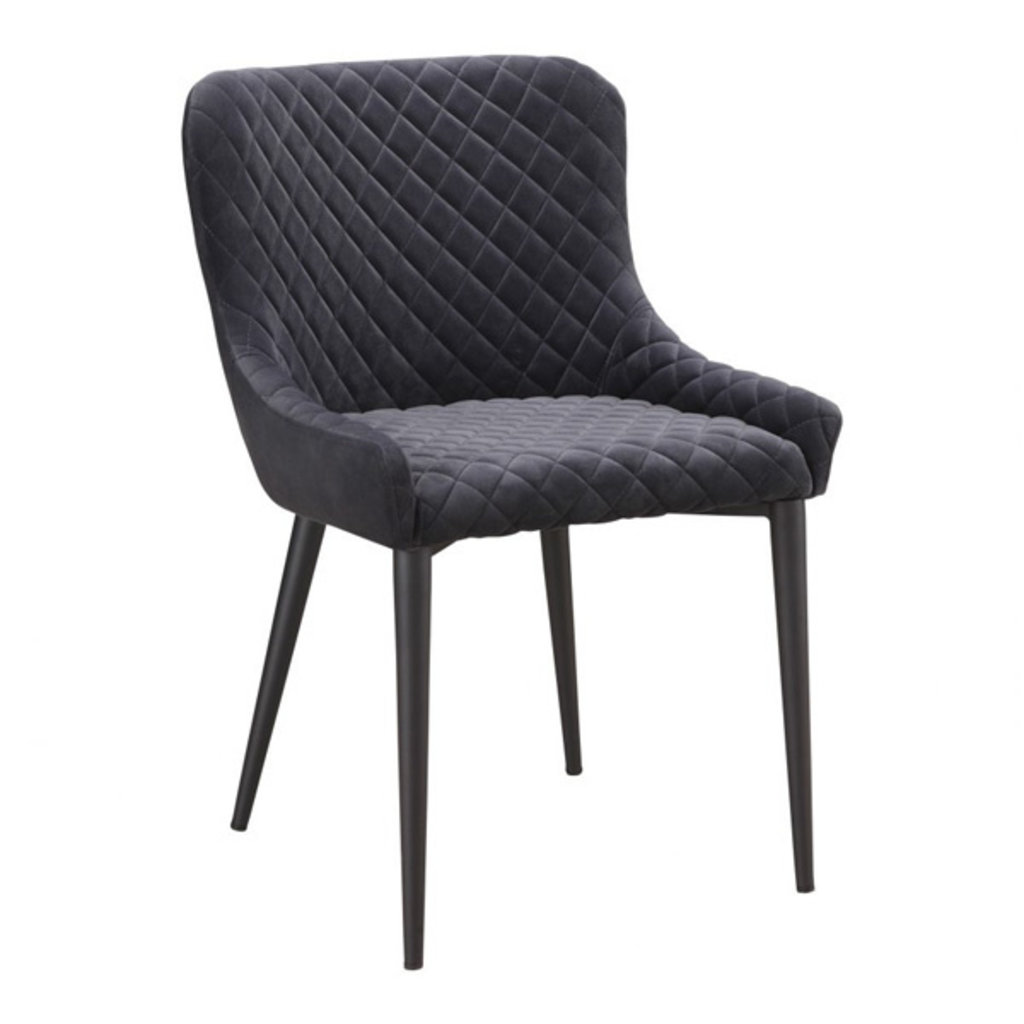 Moe's Home Collection Etta Dining Chair Dark Grey