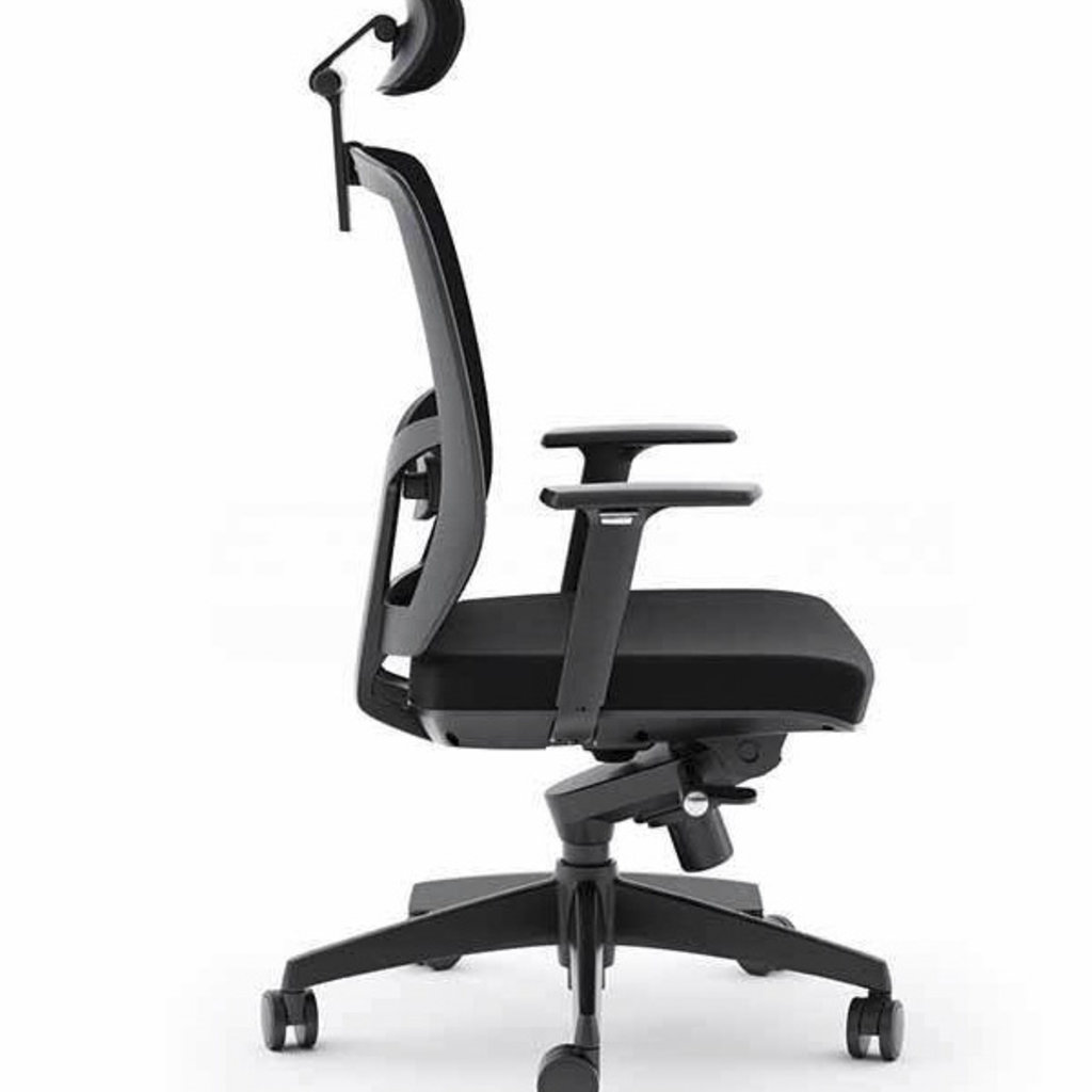 BDI Black Office Chair Fabric Seat TC-223