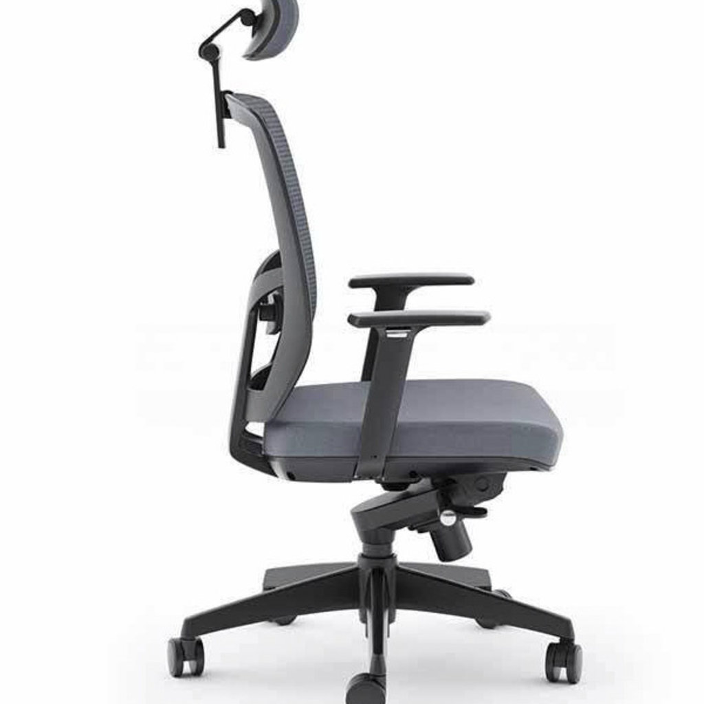 BDI Grey Office Chair Fabric Seat TC-223