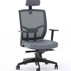 BDI Grey Office Chair Fabric Seat TC-223