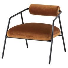 Nuevo Living Cyrus Occasional Chair with Rust Velvet