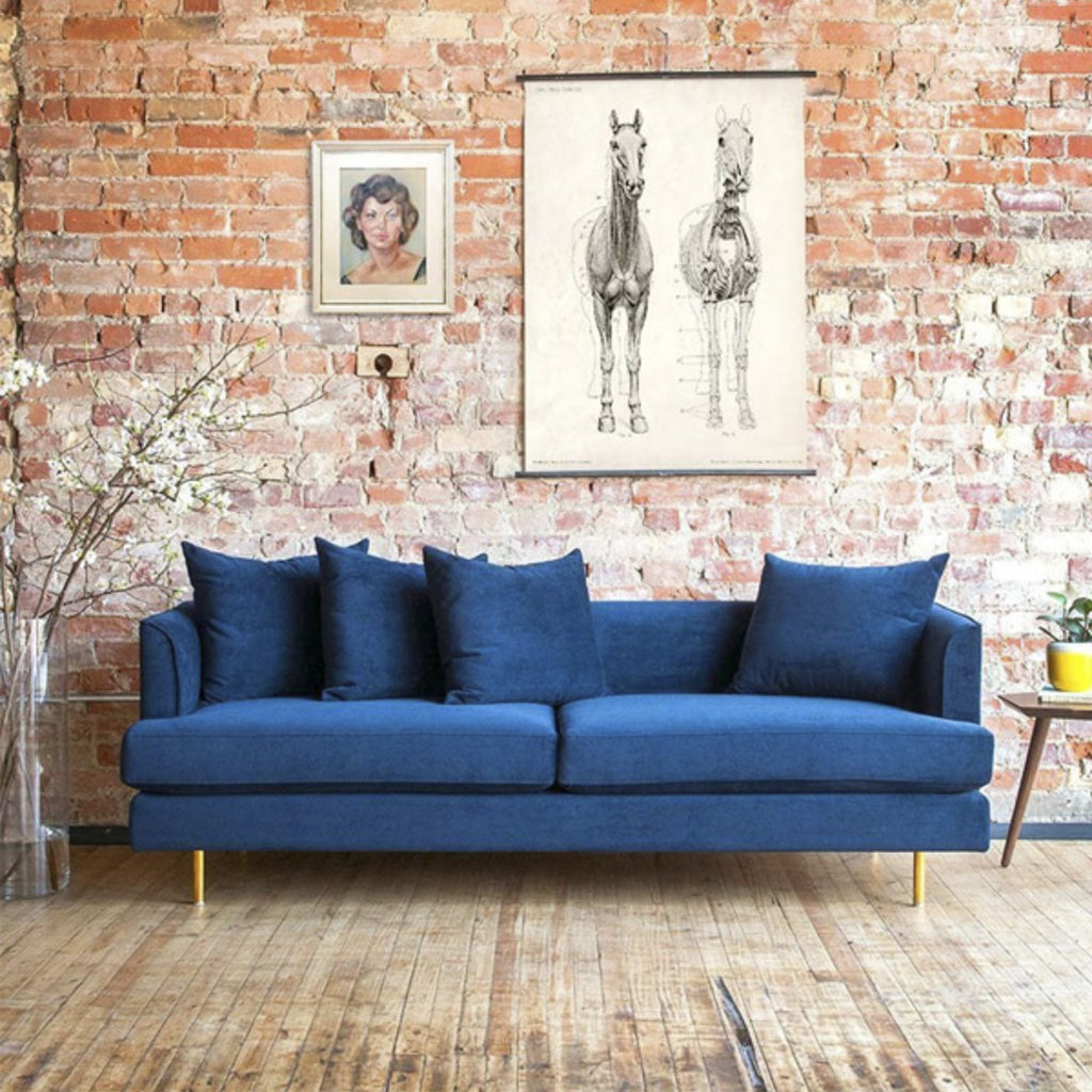 Gus Modern Margot Sofa Velvet Midnight