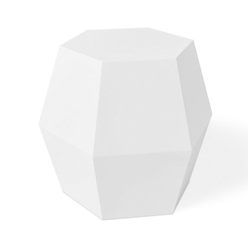 Gus Modern Facet Table Matte White 14