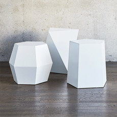 Gus Modern Facet Table Matte White 7