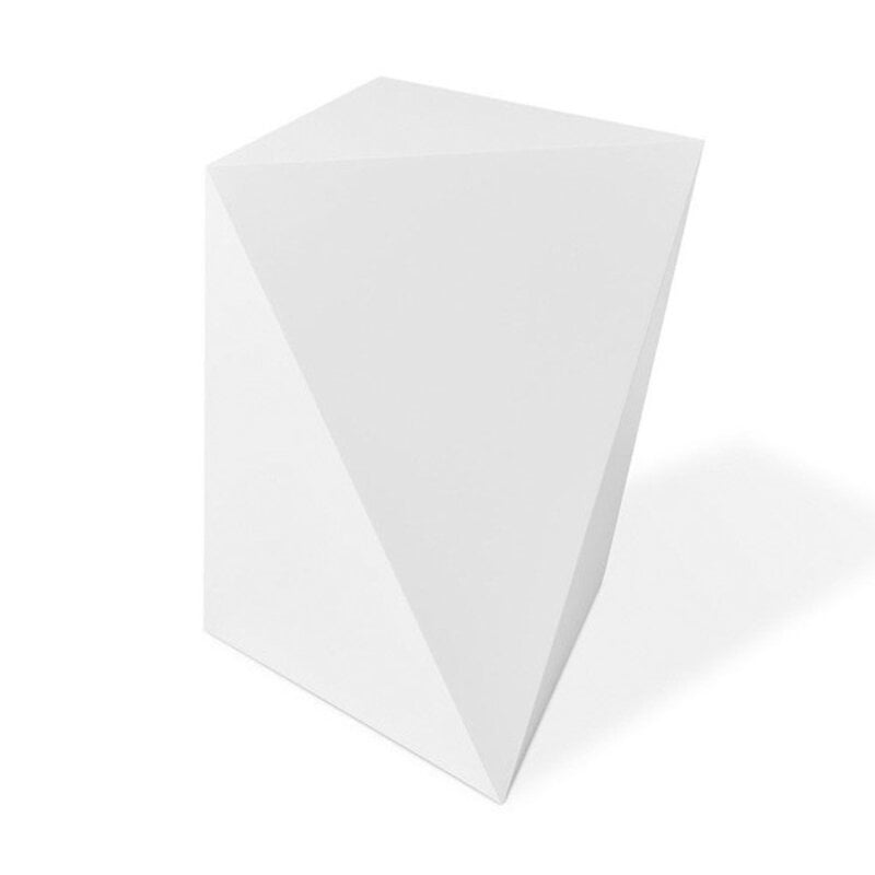 Gus Modern Facet Table Matte White 8