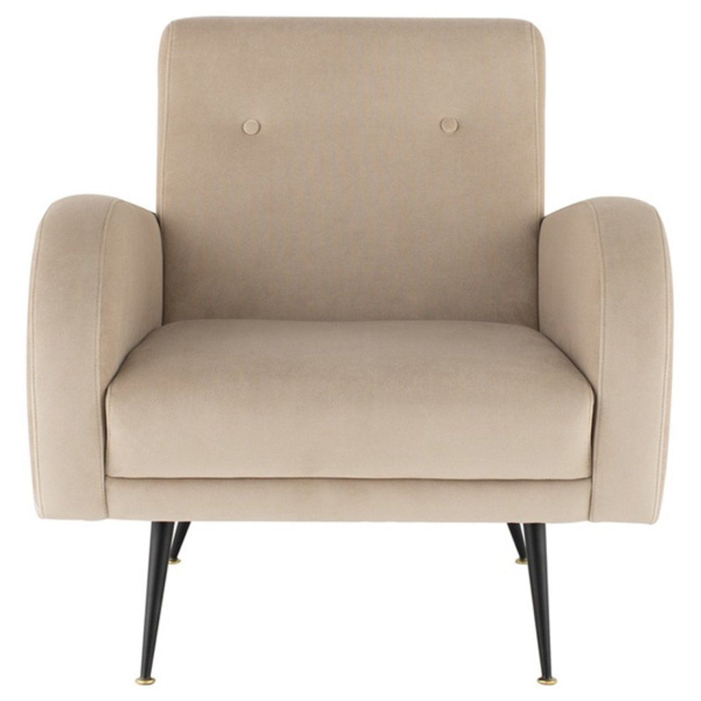 Nuevo Living Hugo Occasional Chair Nude Velvet