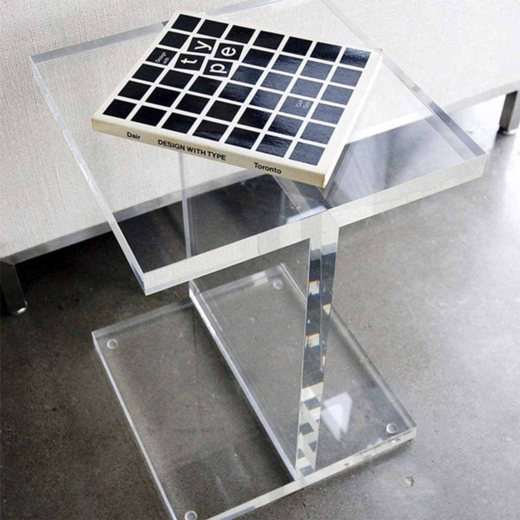 Gus Modern Acrylic I-Beam Table