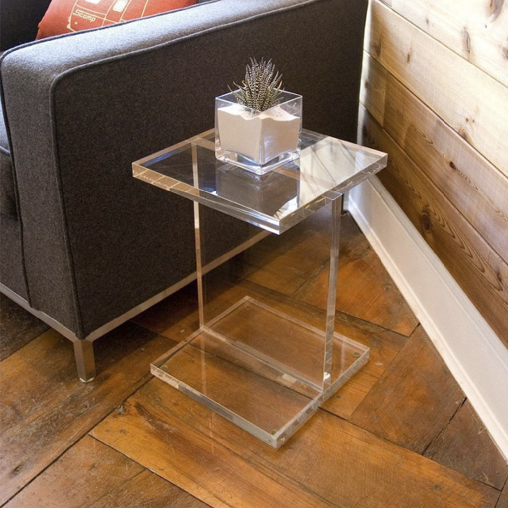 Gus Modern Acrylic I-Beam Table