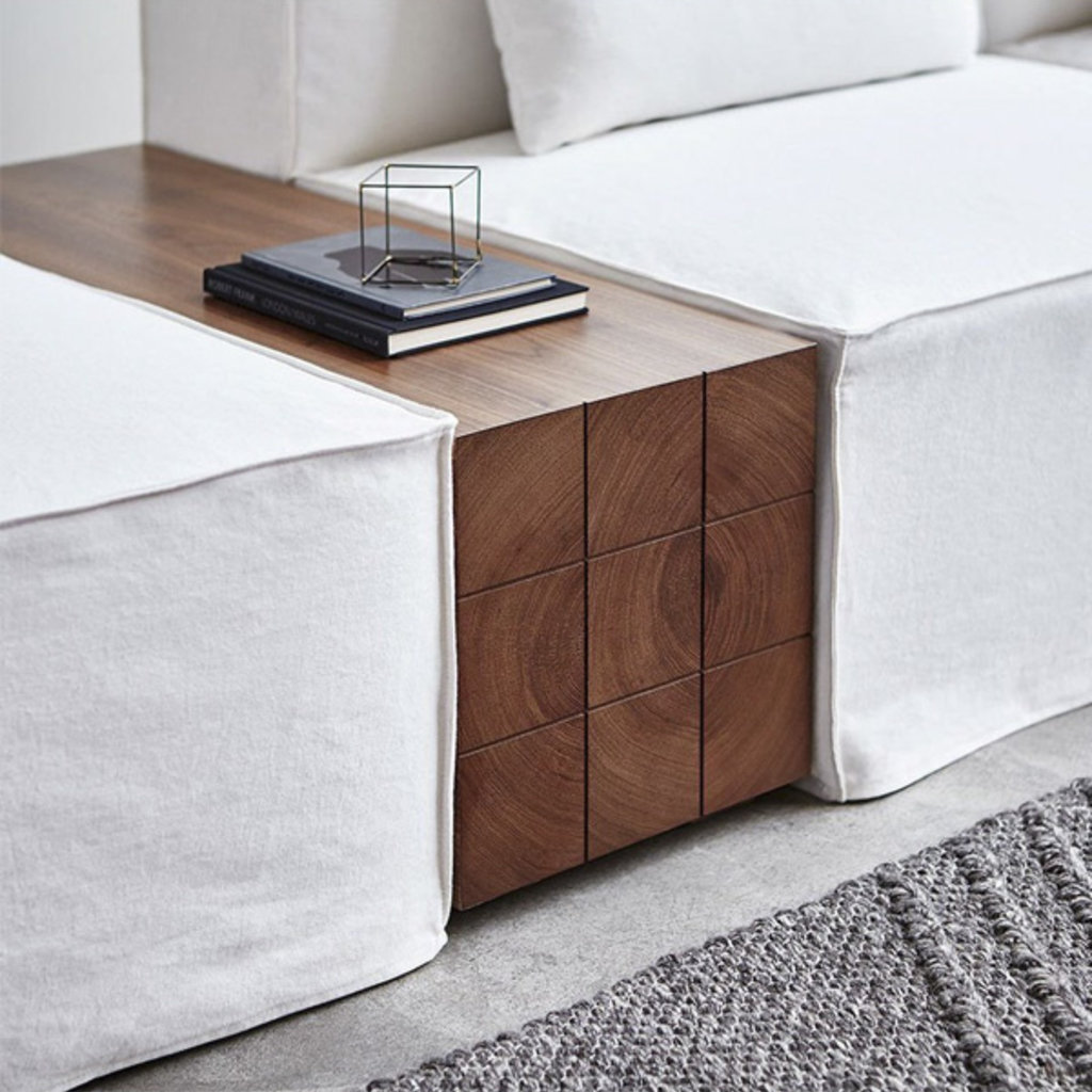 Gus Modern Mix Block Table Walnut