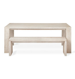 Gus Modern Plank Dining Table White Wash