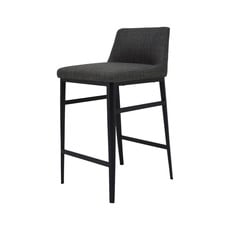 Moe's Home Collection Baron Counter Stool Charcoal