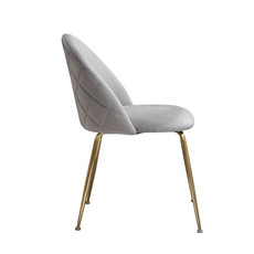 Diamond Sofa Lilly Grey Velvet Dining Chair