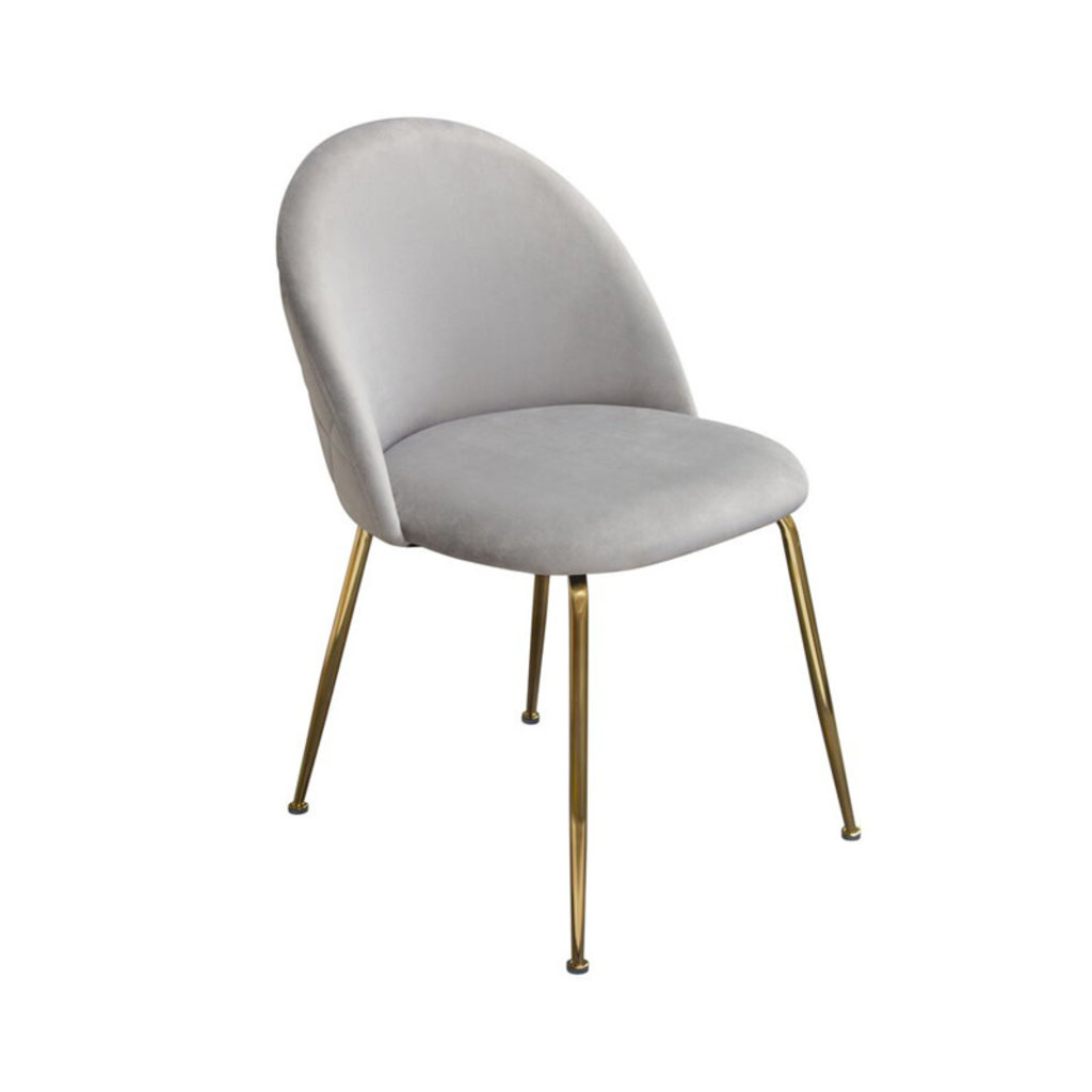 Diamond Sofa Lilly Grey Velvet Dining Chair