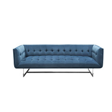 Diamond Sofa Hollywood Sofa Royal Blue Velvet Tufted