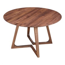 Moe's Home Collection Godenza Dining Table Round Walnut